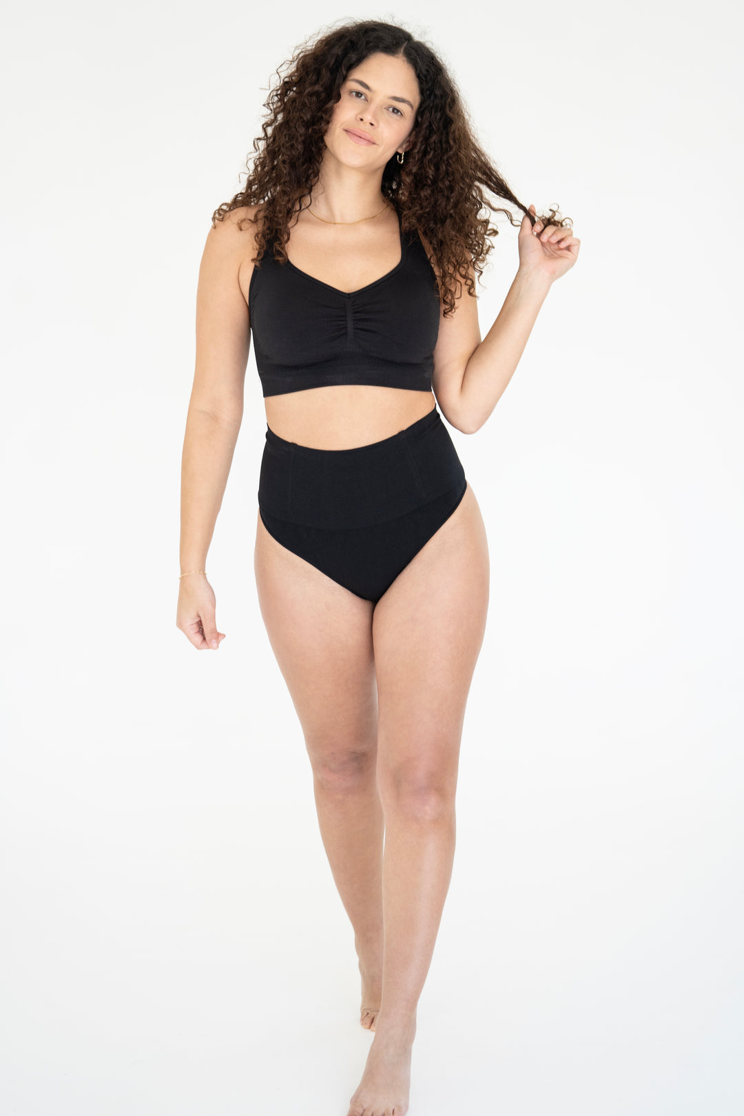 High Waisted Sculpted Thong